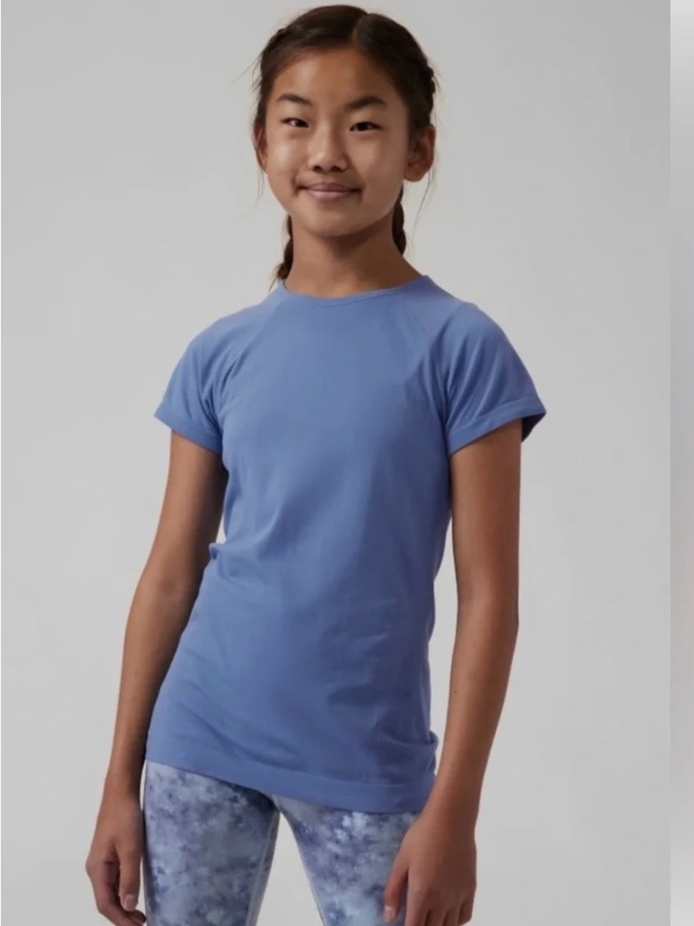 NWT-Athleta GIRL Blue Power Up Tee, XXL/16